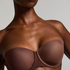 Soutien-gorge à armatures préformé sans bretelles Jane, Marron