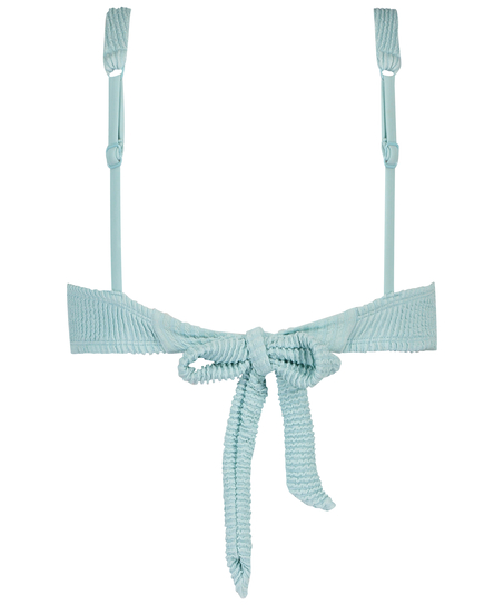 Brassière de bikini Crinkle, Bleu