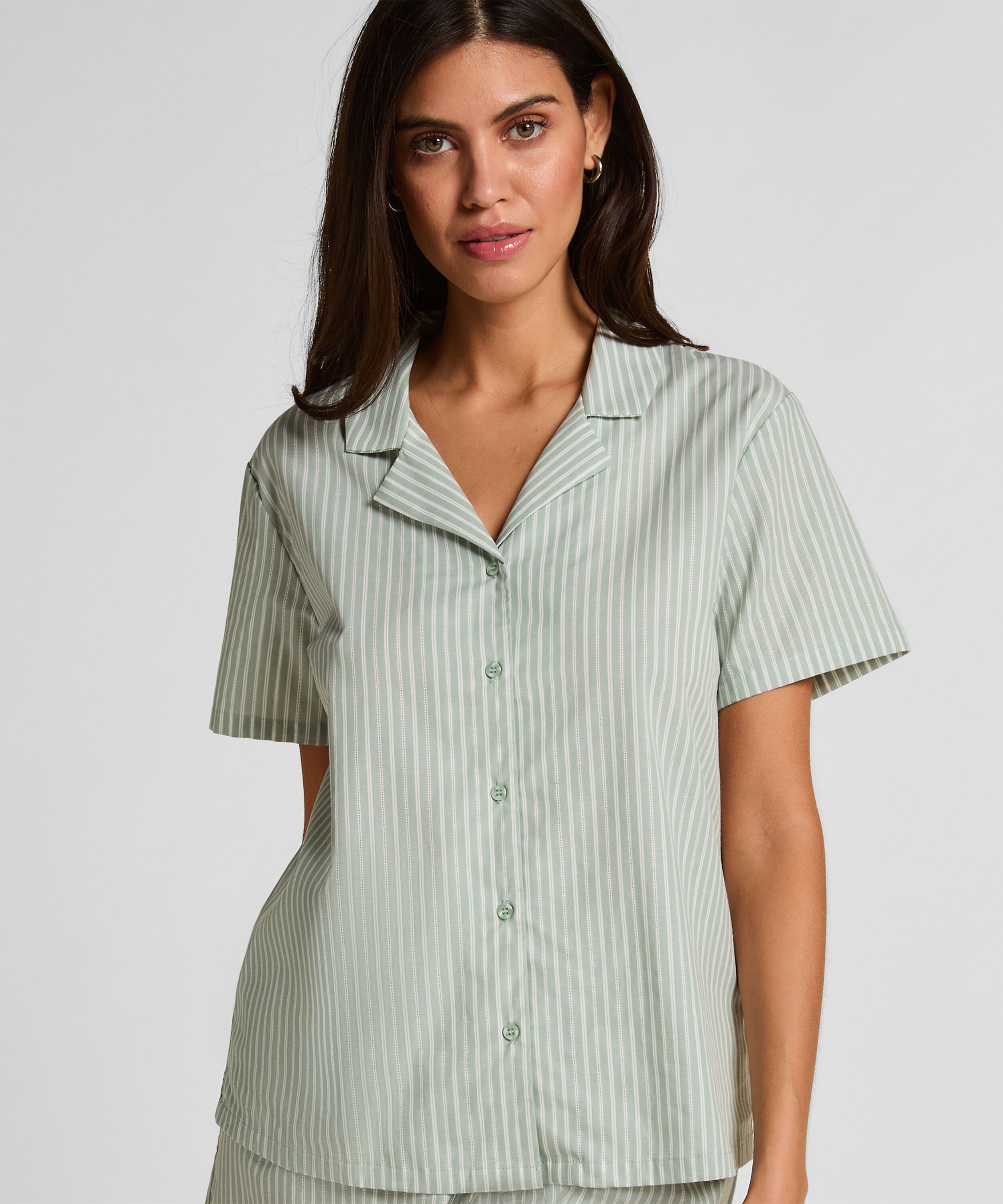 Veste tissée Stripe, Vert