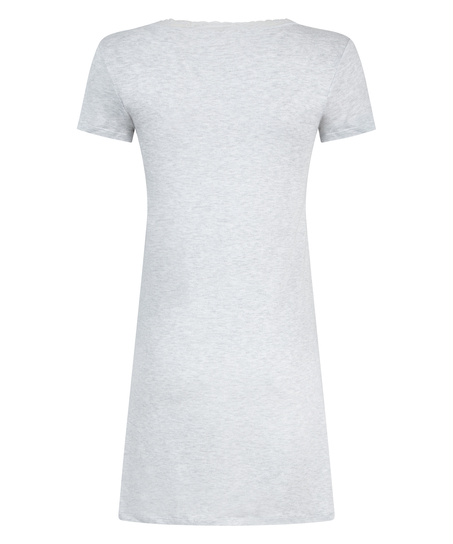 Chemise de nuit en jersey, Gris