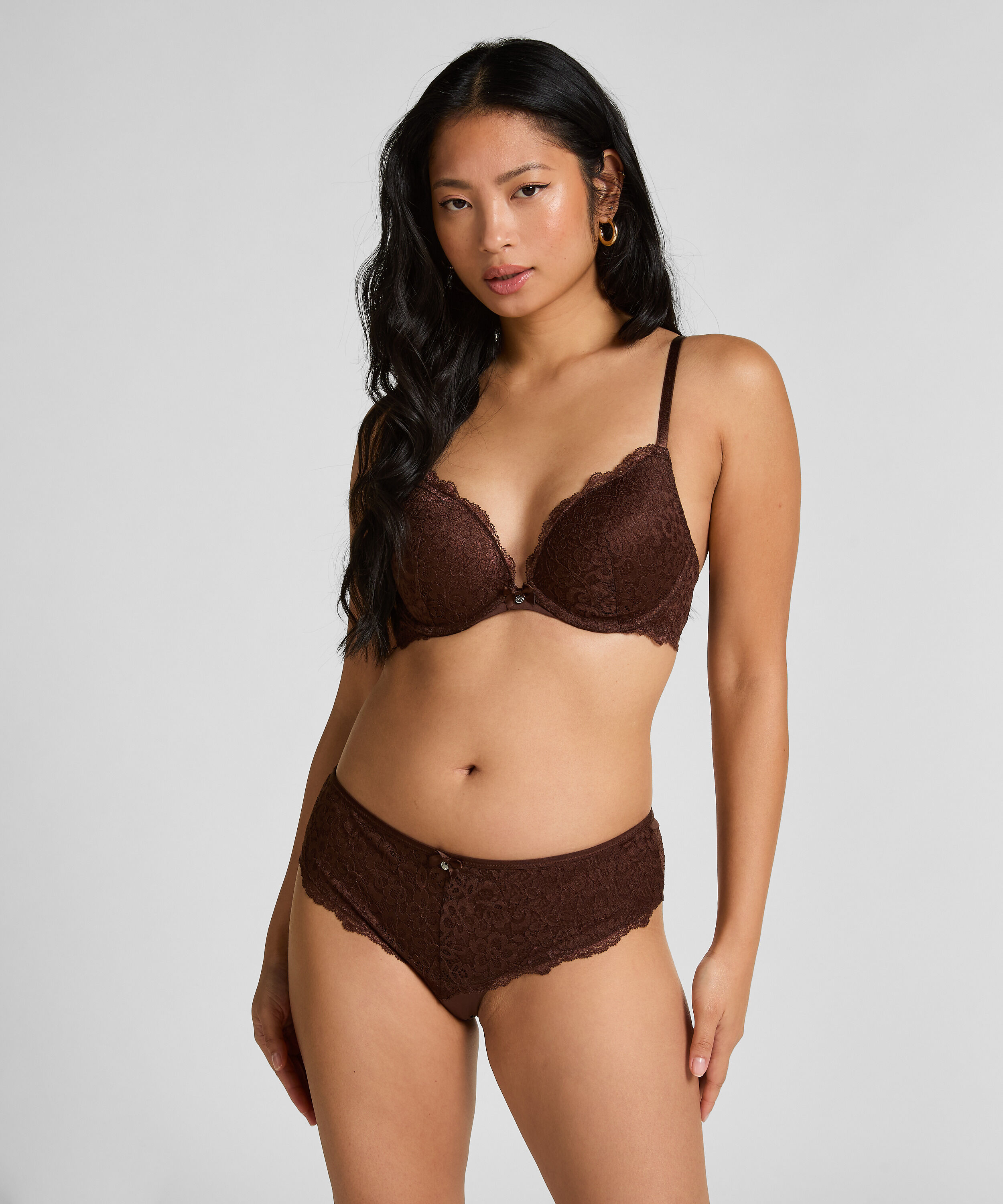 Slip brésilien Marine, Marron