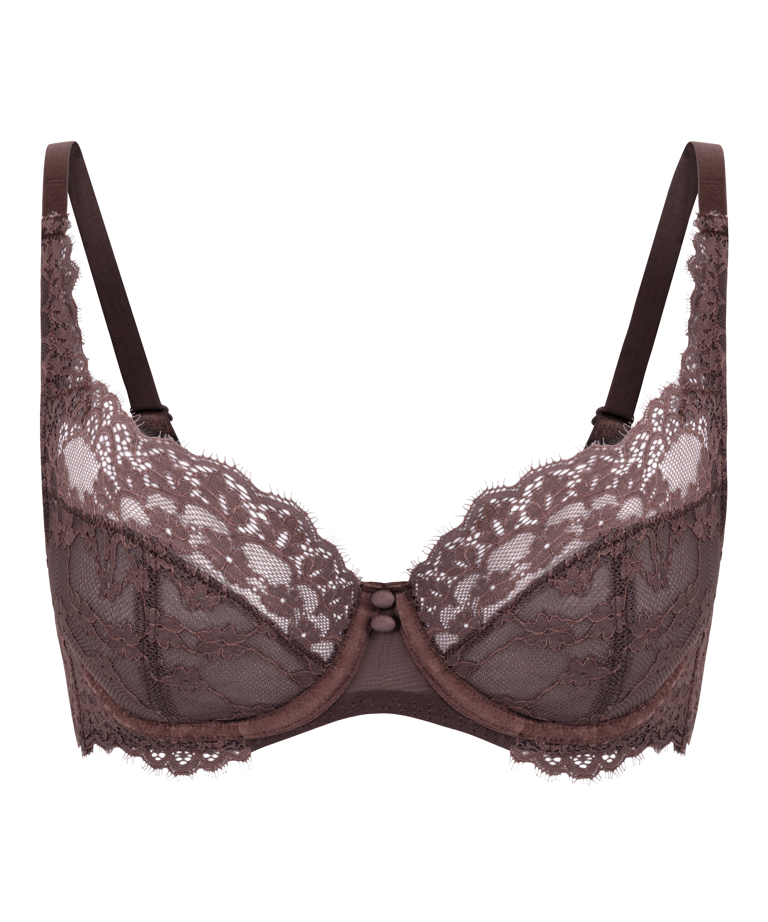 Soutien-gorge à armatures non-préformé Daisy, Marron, main