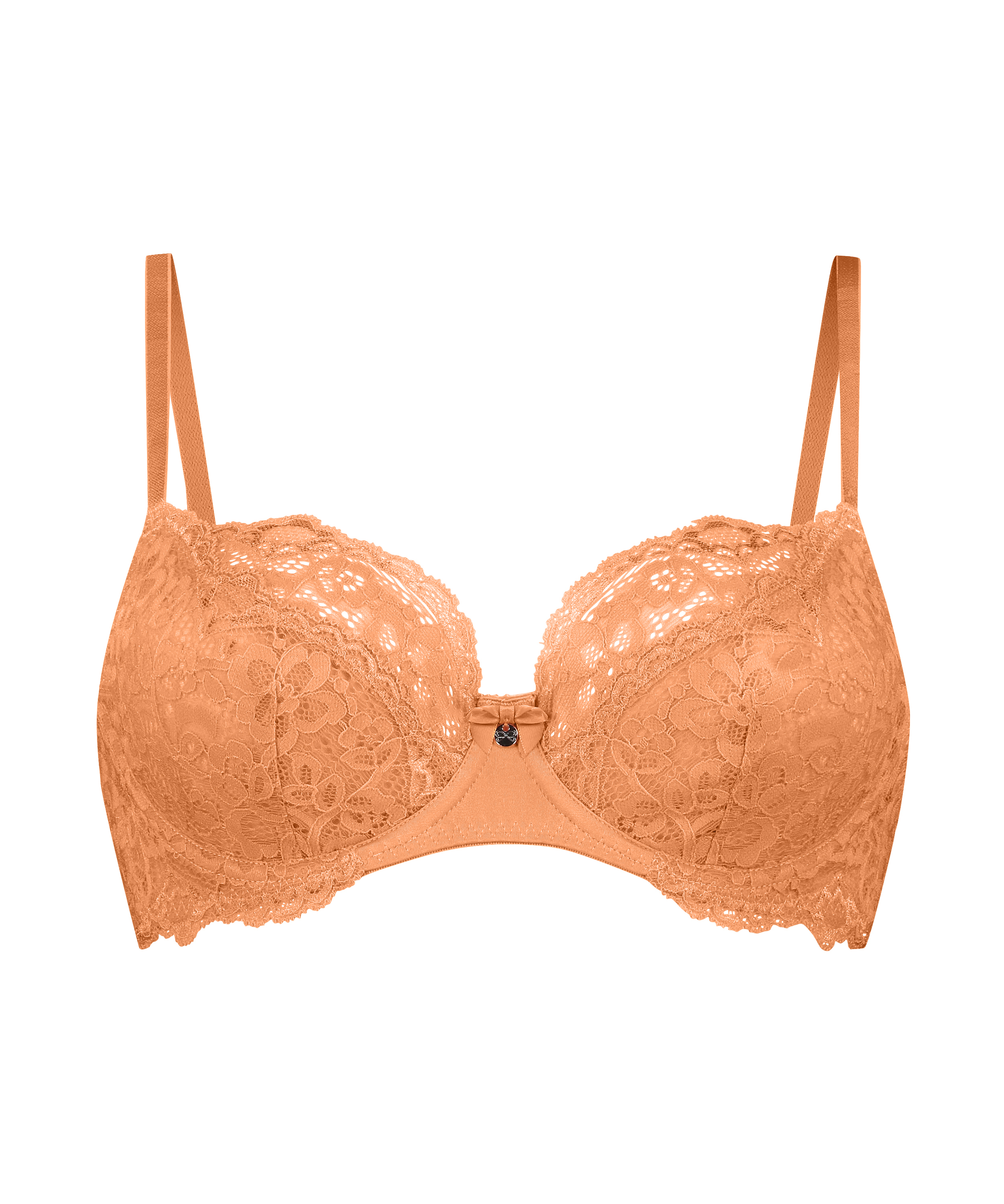 Soutien-gorge à armatures non-préformé Marine, Orange, main
