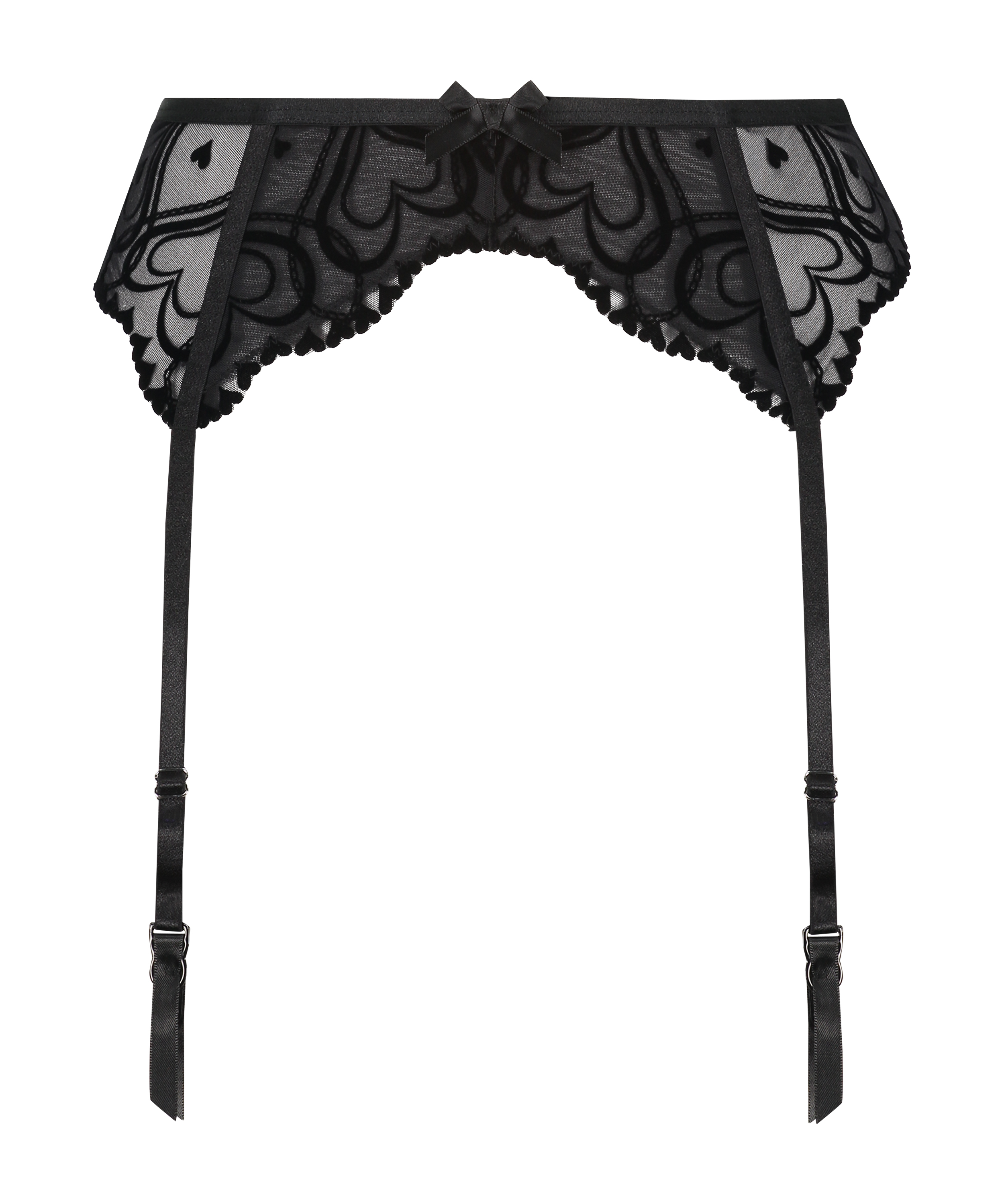 Porte-jarretelles Pippa, Noir, main