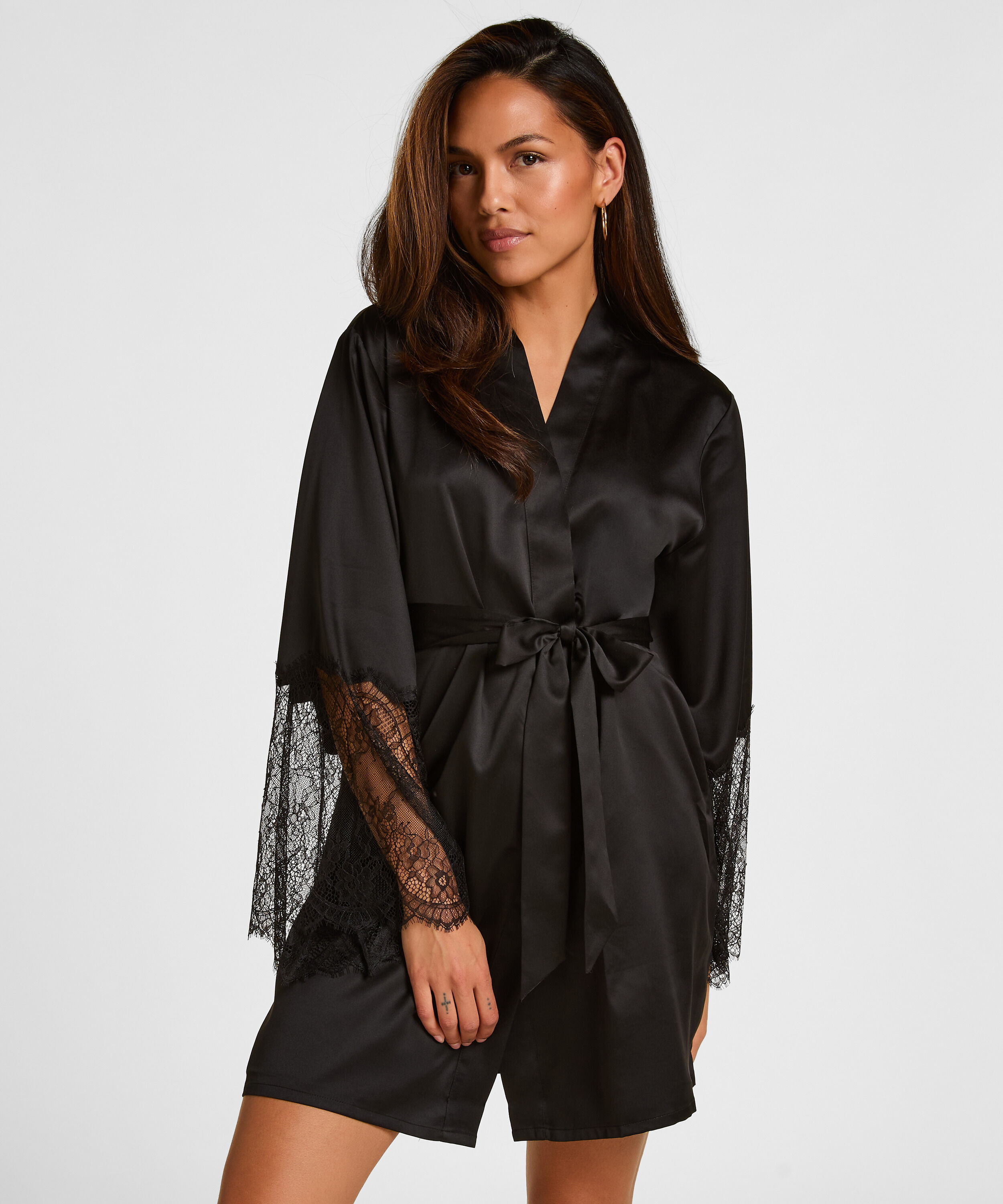 Kimono Satin, Noir
