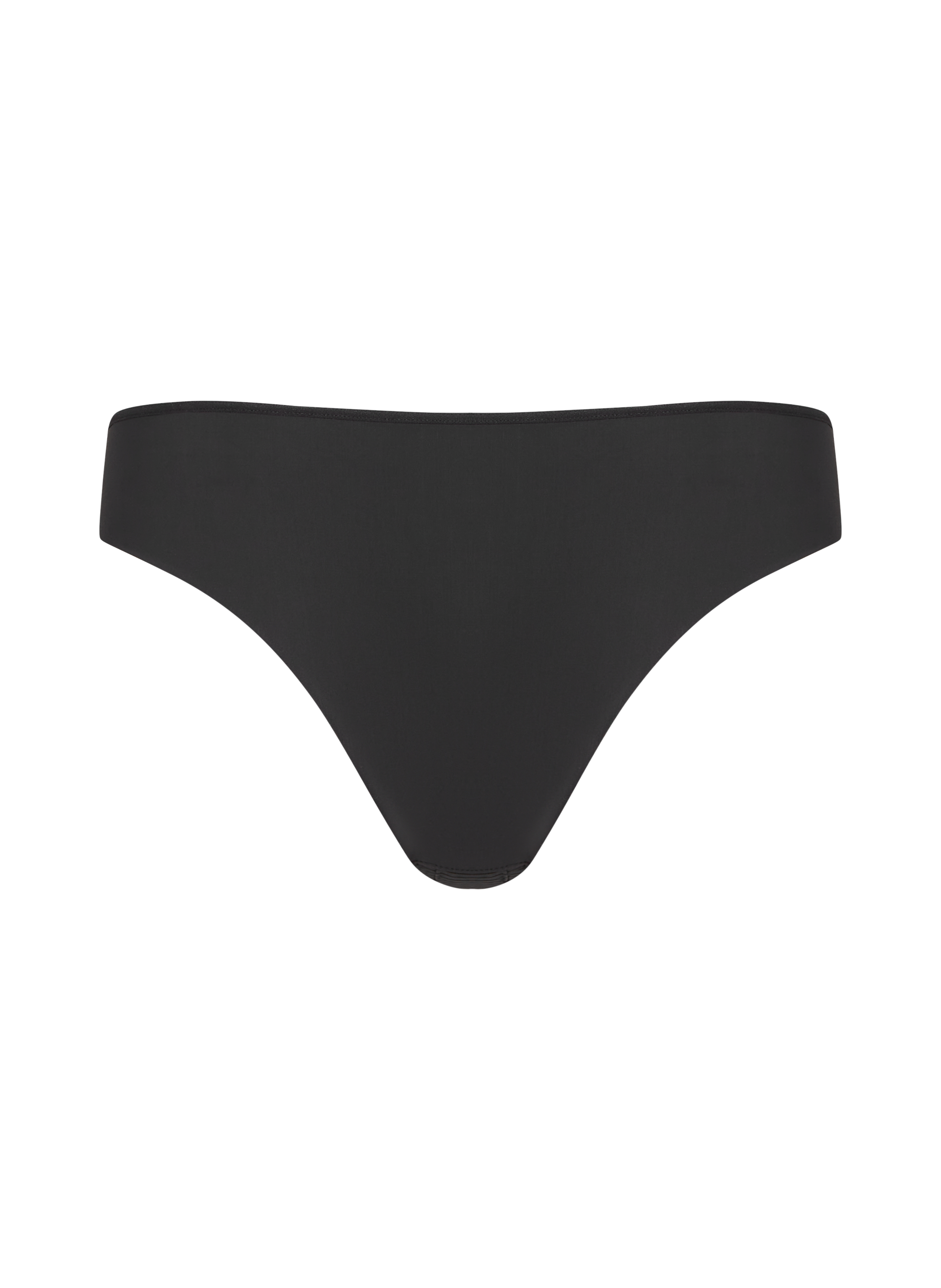 Slip brésilien invisible Stripe mesh, Noir, main