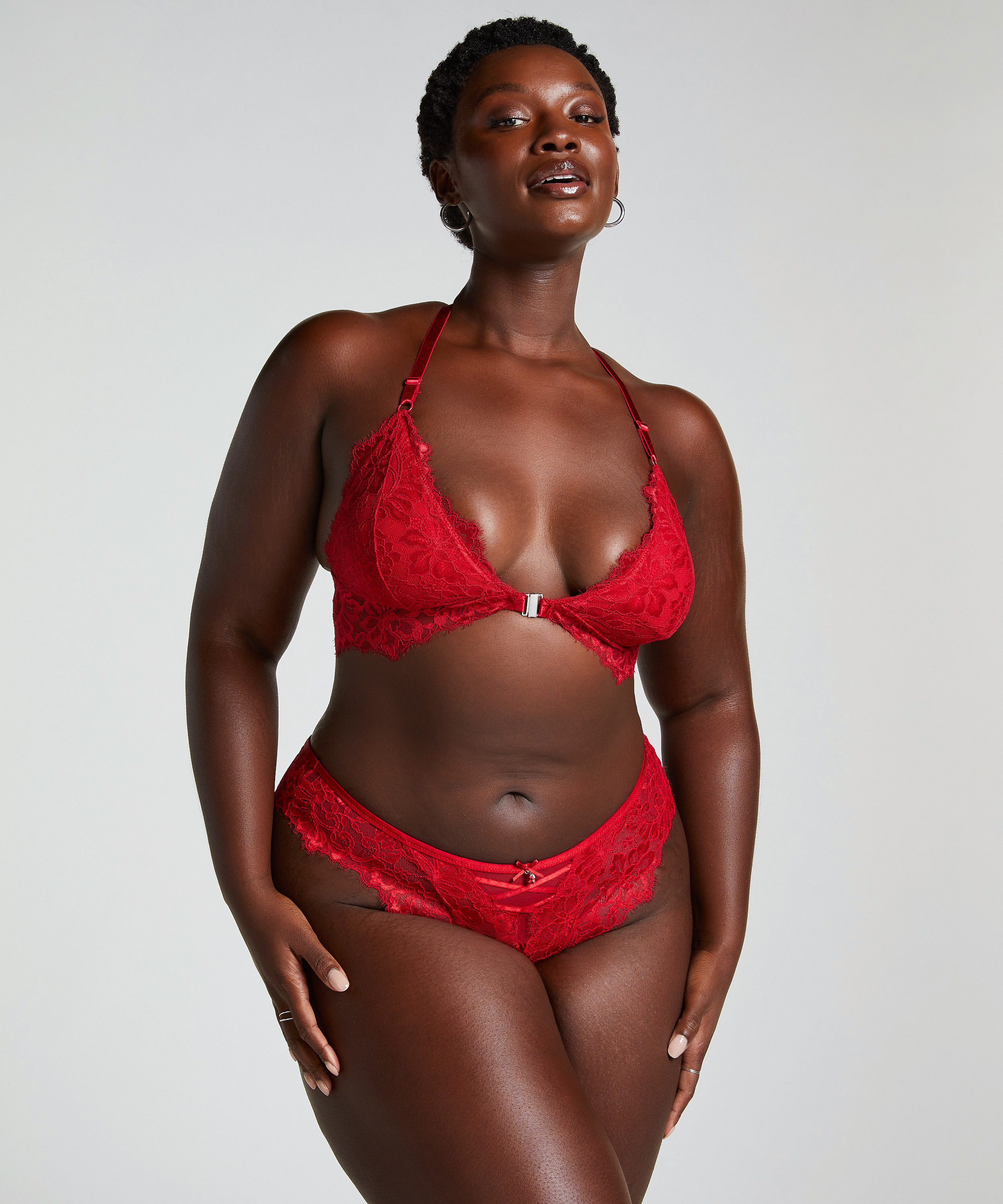 Brassière Charlotta, Rouge, main