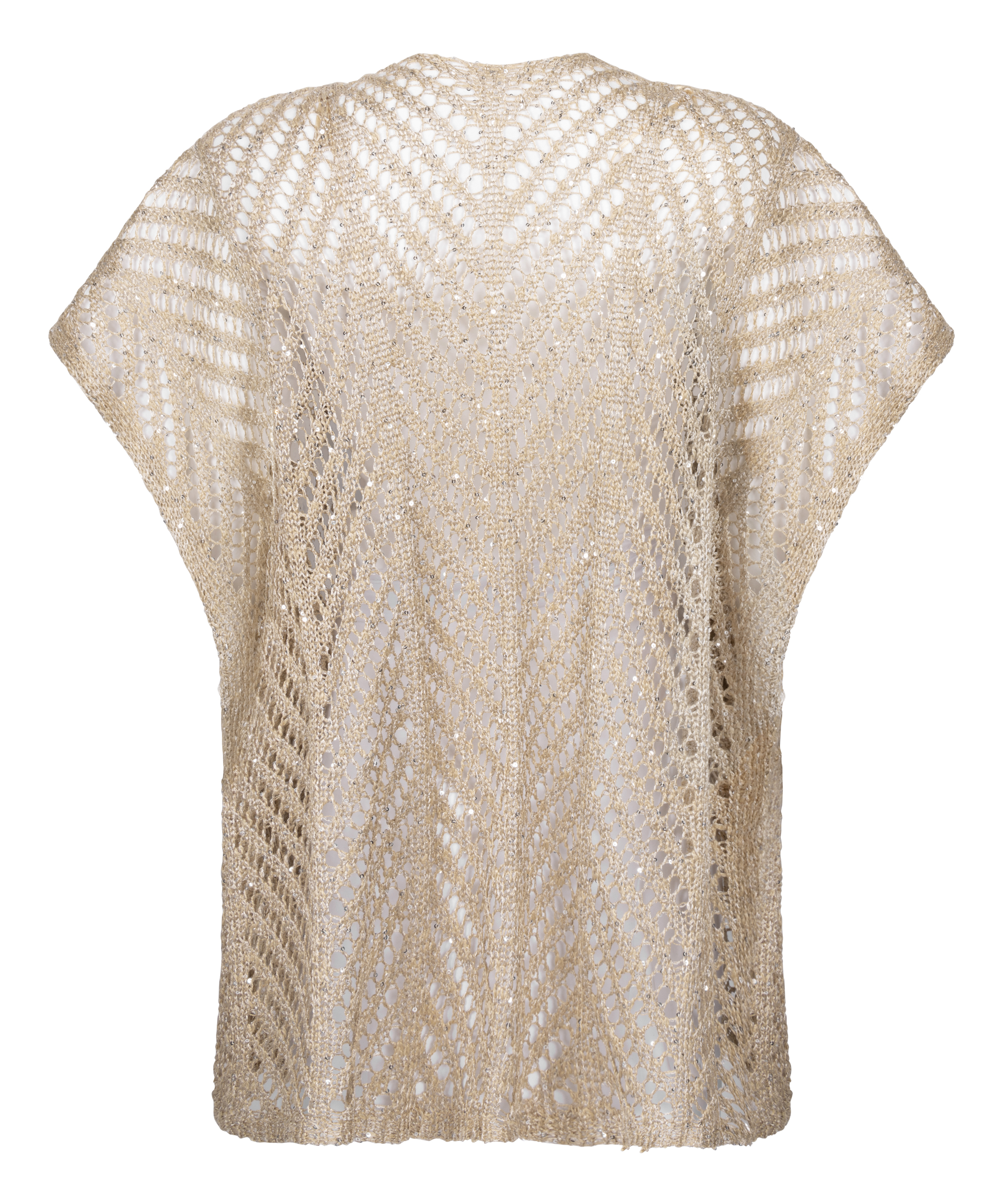 Caftan de plage à sequins, Beige, main