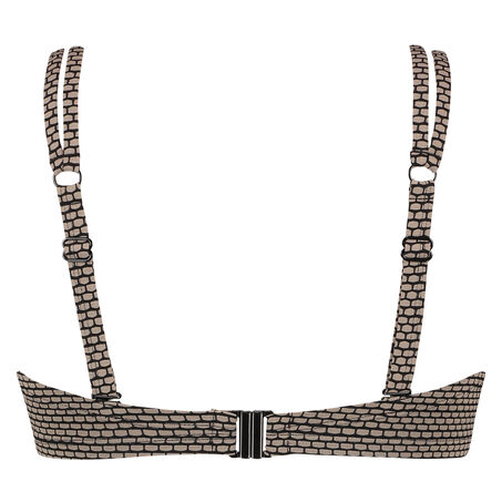 Haut de bikini &agrave; armatures pr&eacute;form&eacute; Fango Taille E +, marron
