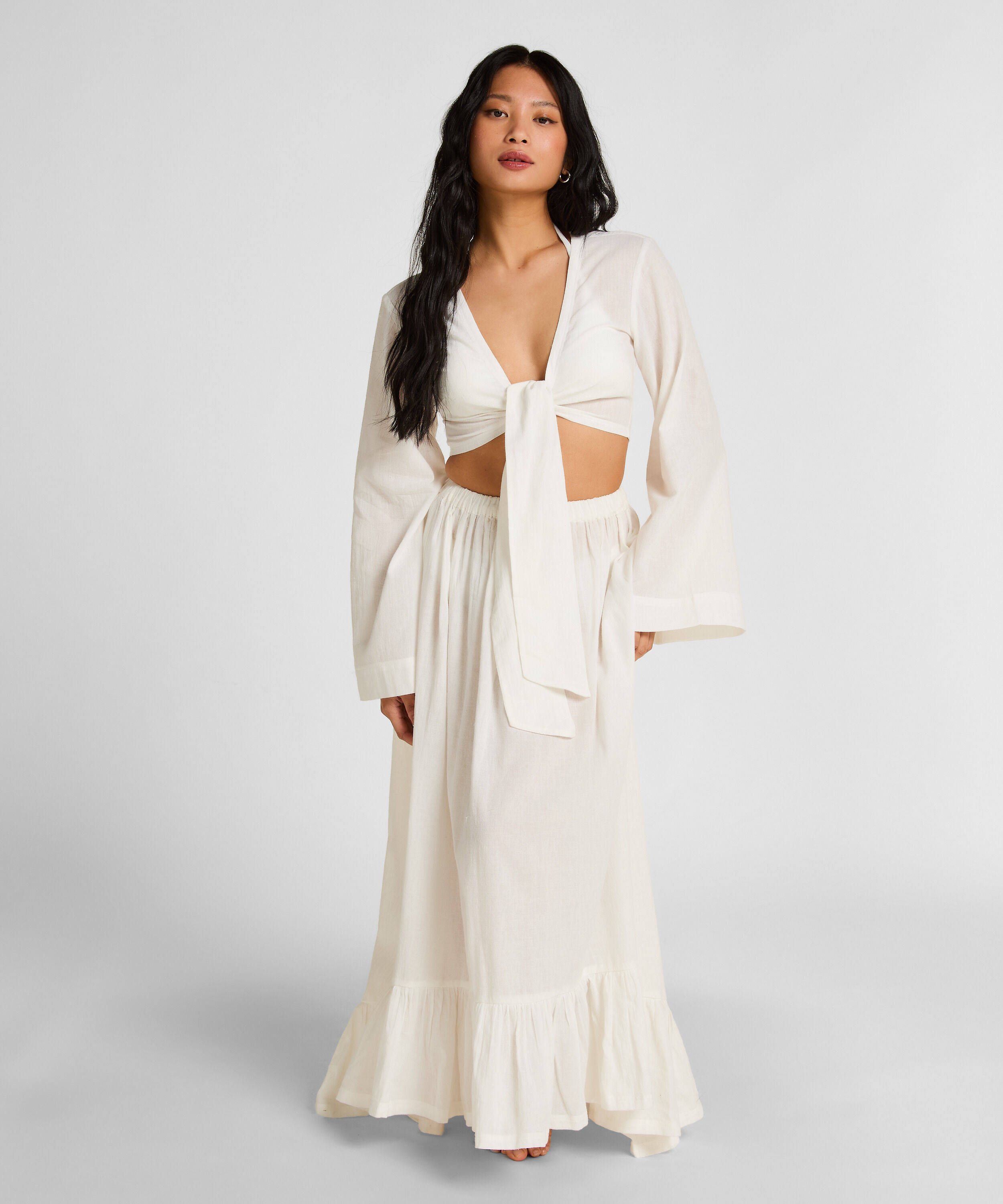 Beach Skirt Glam, Blanc Beach Skirt Glam, Blanc