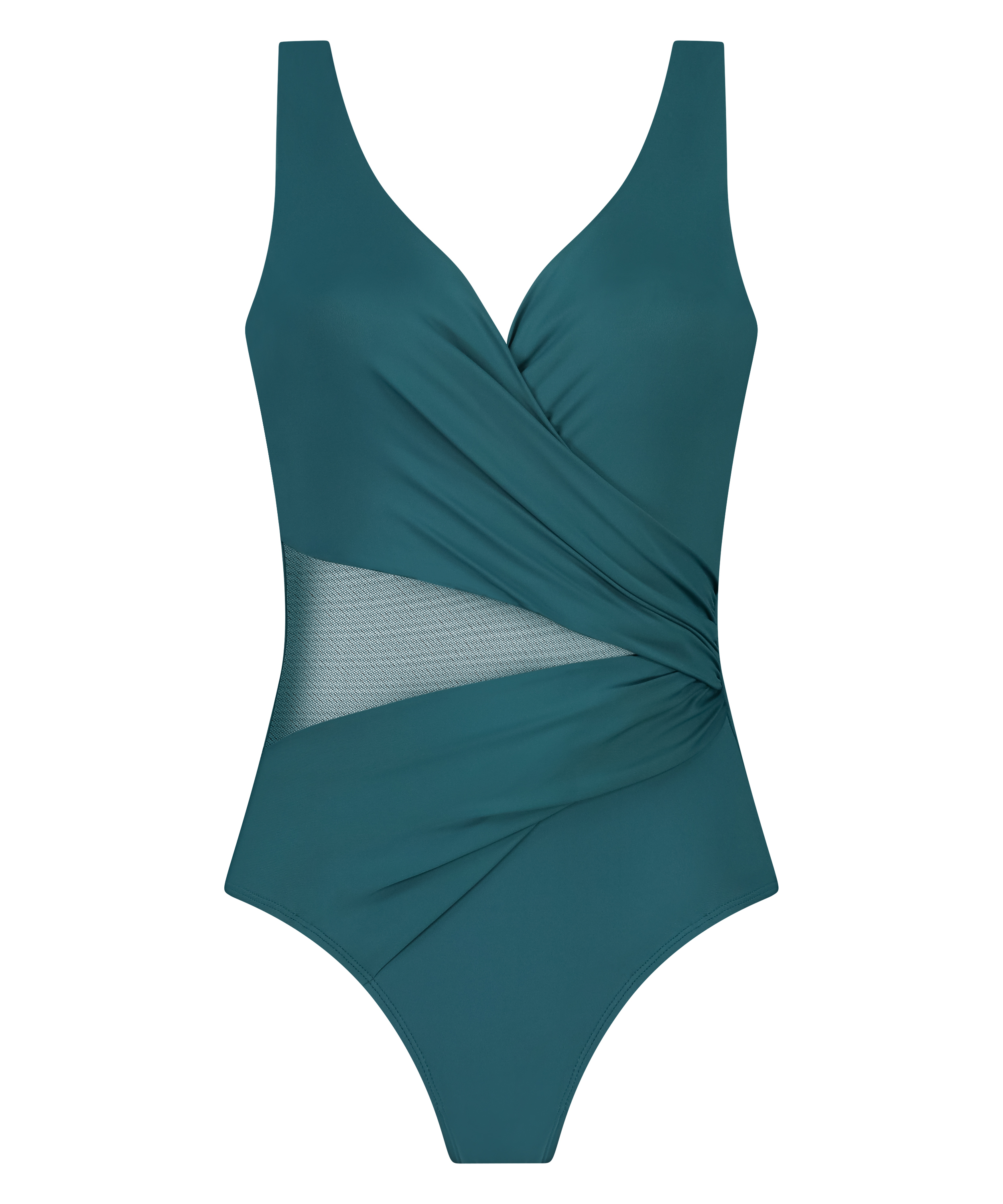 Maillot de bain Shaping Shell Mesh, Vert, main