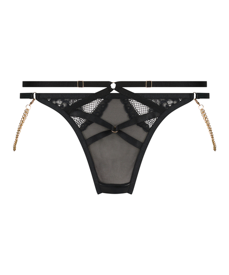 String taille haute Hecate, Noir