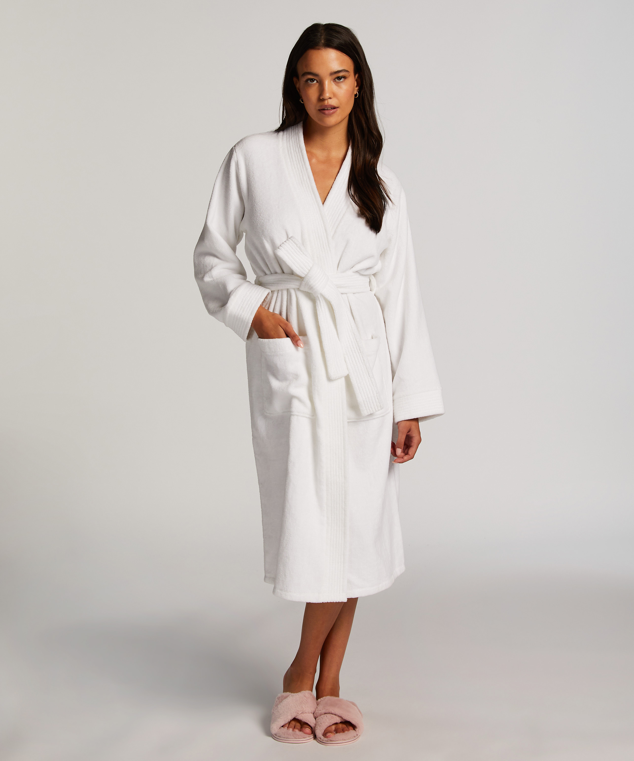 Peignoir matelassé, Violet, main