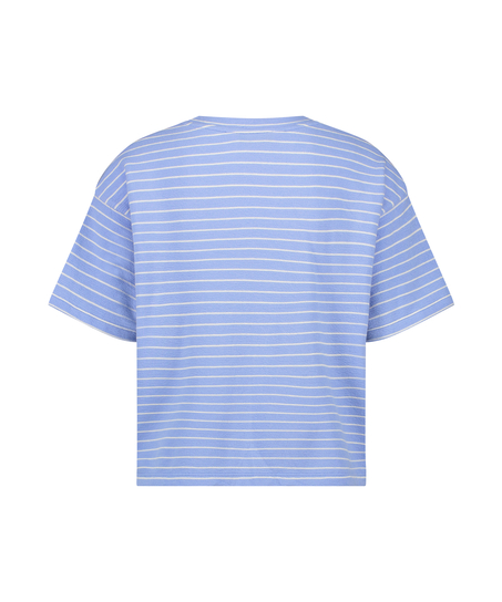 Haut de pyjama, Bleu