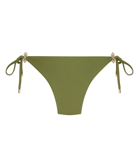 Slip de Bikini Échancrés Yucatan, Vert