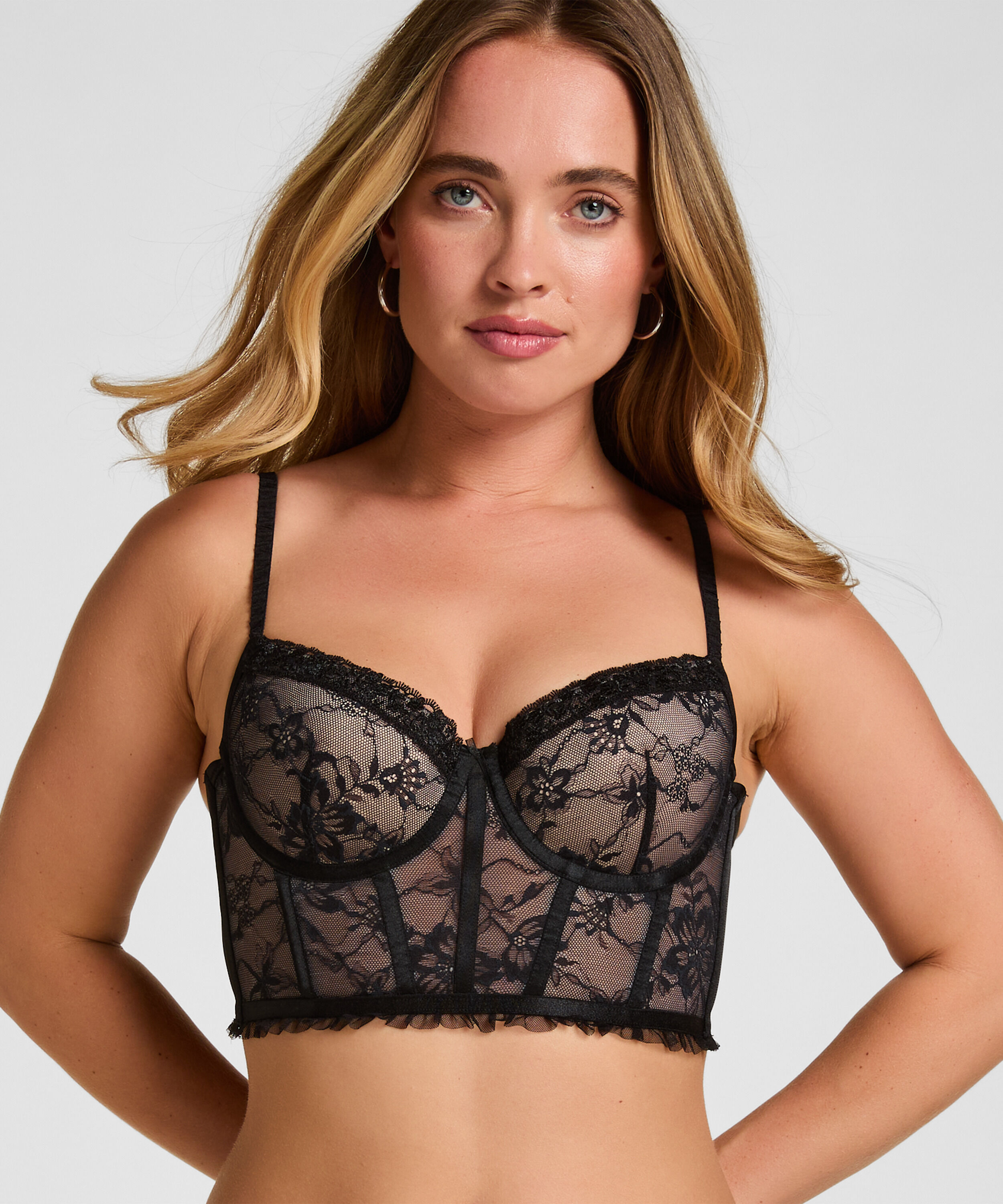 Soutien-gorge à armatures rembourré Felicity, Noir