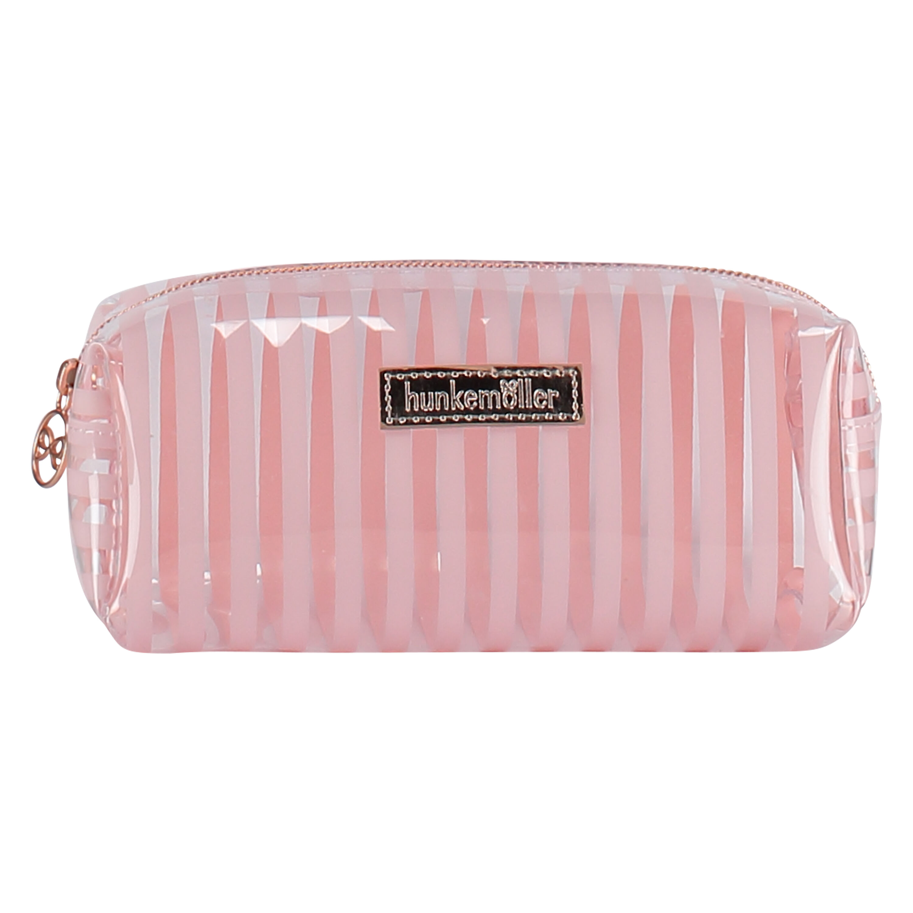 Trousse de maquillage Plastic Stripe, Rose Trousse de maquillage Plastic Stripe, Rose