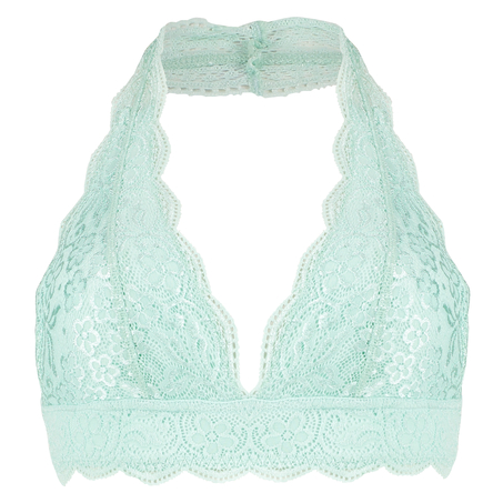 Brassière Halter Lace, Vert
