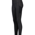 ﻿Legging de sport HKMX Taille haute à Paillettes Dorées, Noir