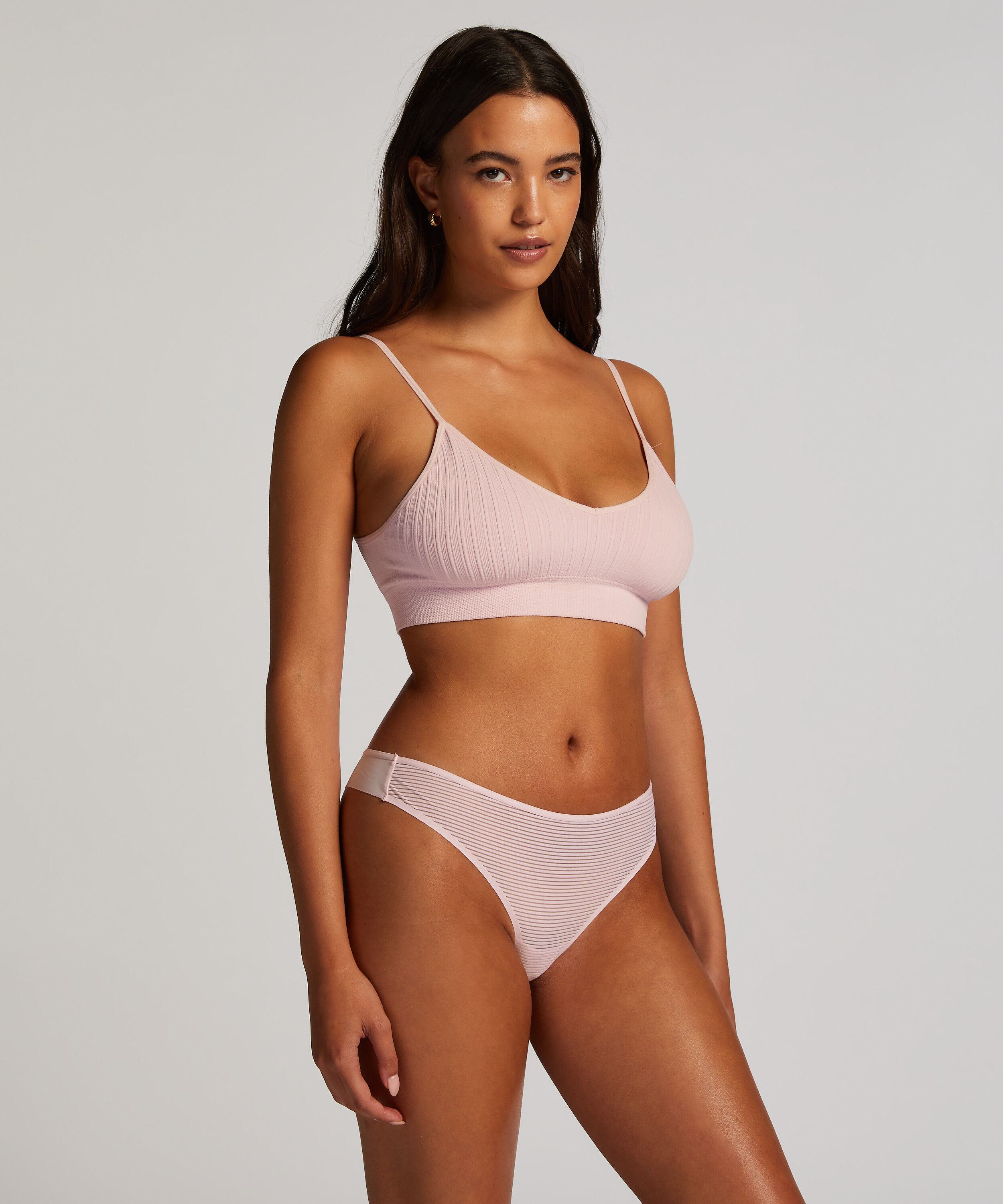 Invisible string Stripe mesh, Rose Invisible string Stripe mesh, Rose
