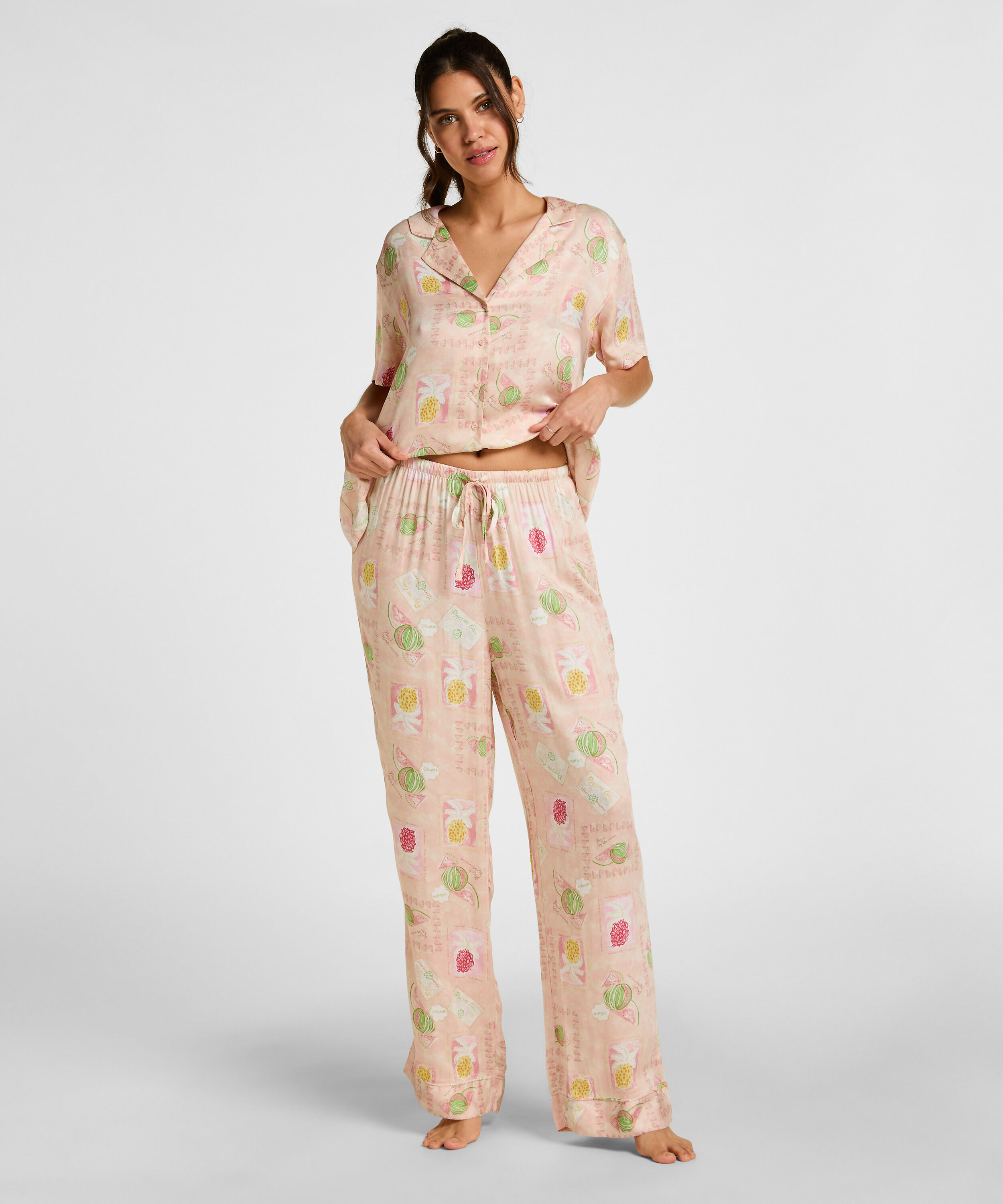 Pantalon Satin, Orange Pantalon Satin, Orange