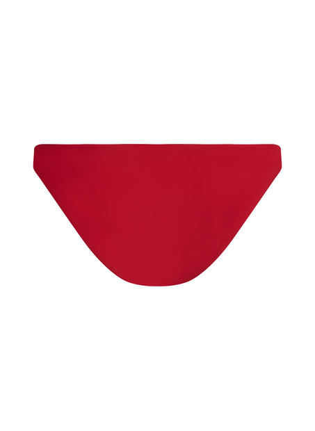 Slip de Bikini Échancrés Luna, Rouge