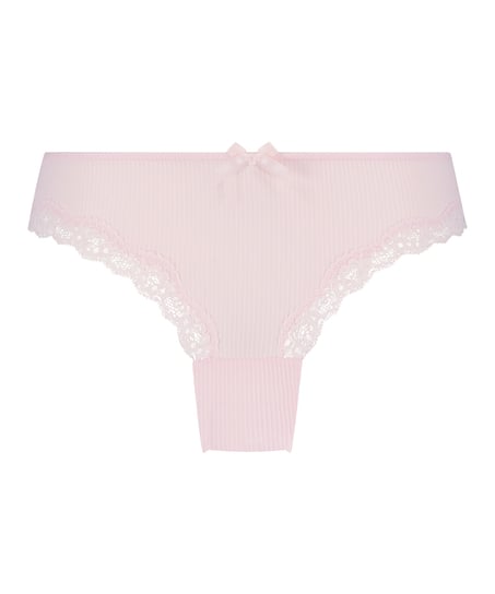 Slip br&eacute;silien Lola, Rose