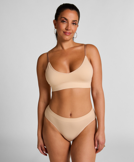 Brassière triangle Dide, Beige