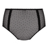 Culotte brésilienne Adeline taille haute, Noir