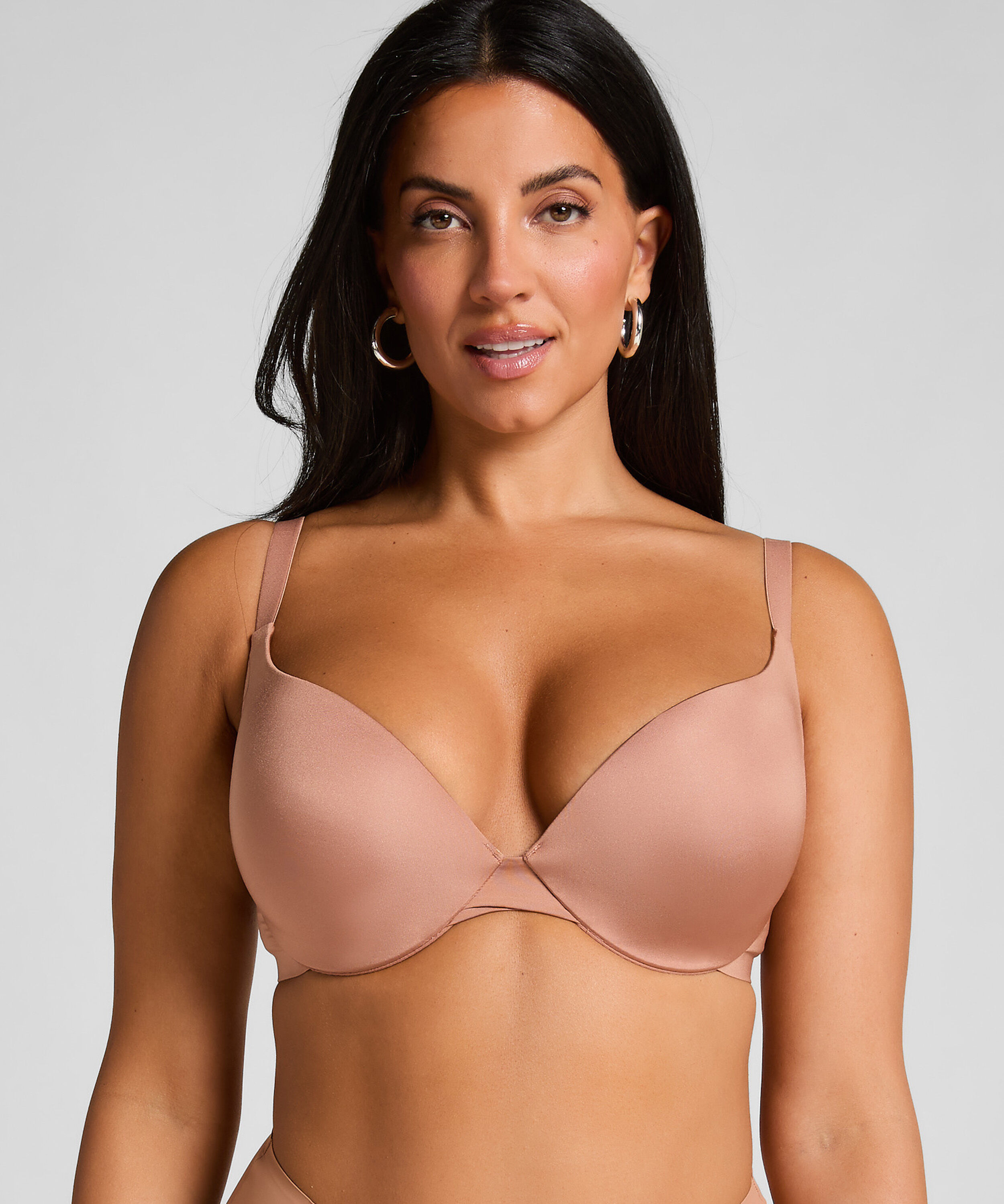 Soutien-gorge à armatures préformé push-up Smooth, Marron