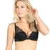 Padded underwired push-up bra Lisa, Noir