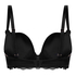 Soutien-gorge à armatures longline push-up préformé Avela, Noir