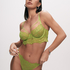 Soutien-gorge à armatures préformé longline Isabella, Vert