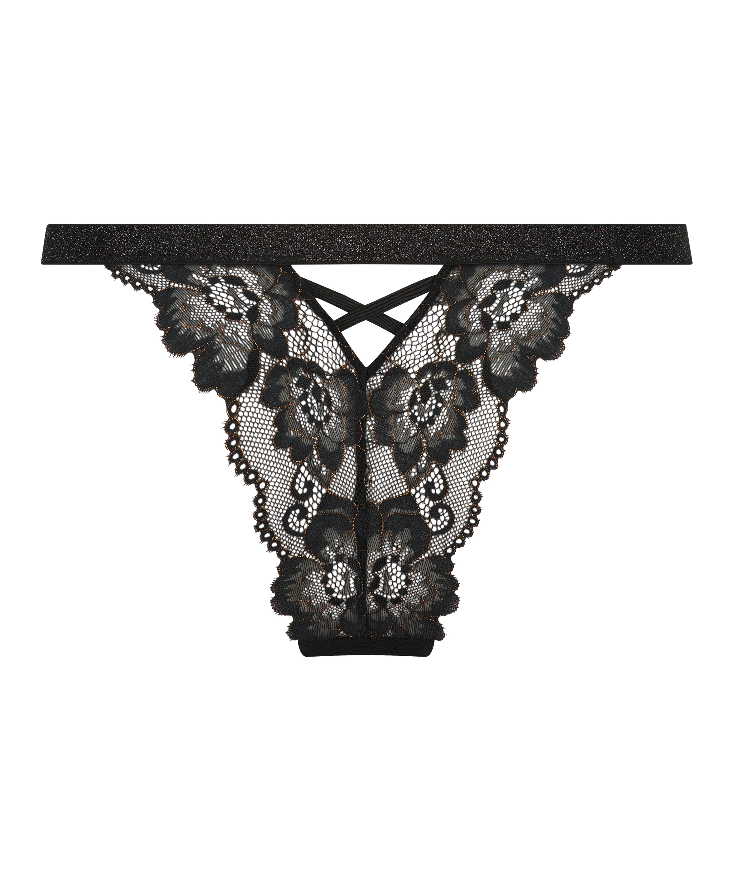 Slip br&eacute;silien Phia, Noir, main