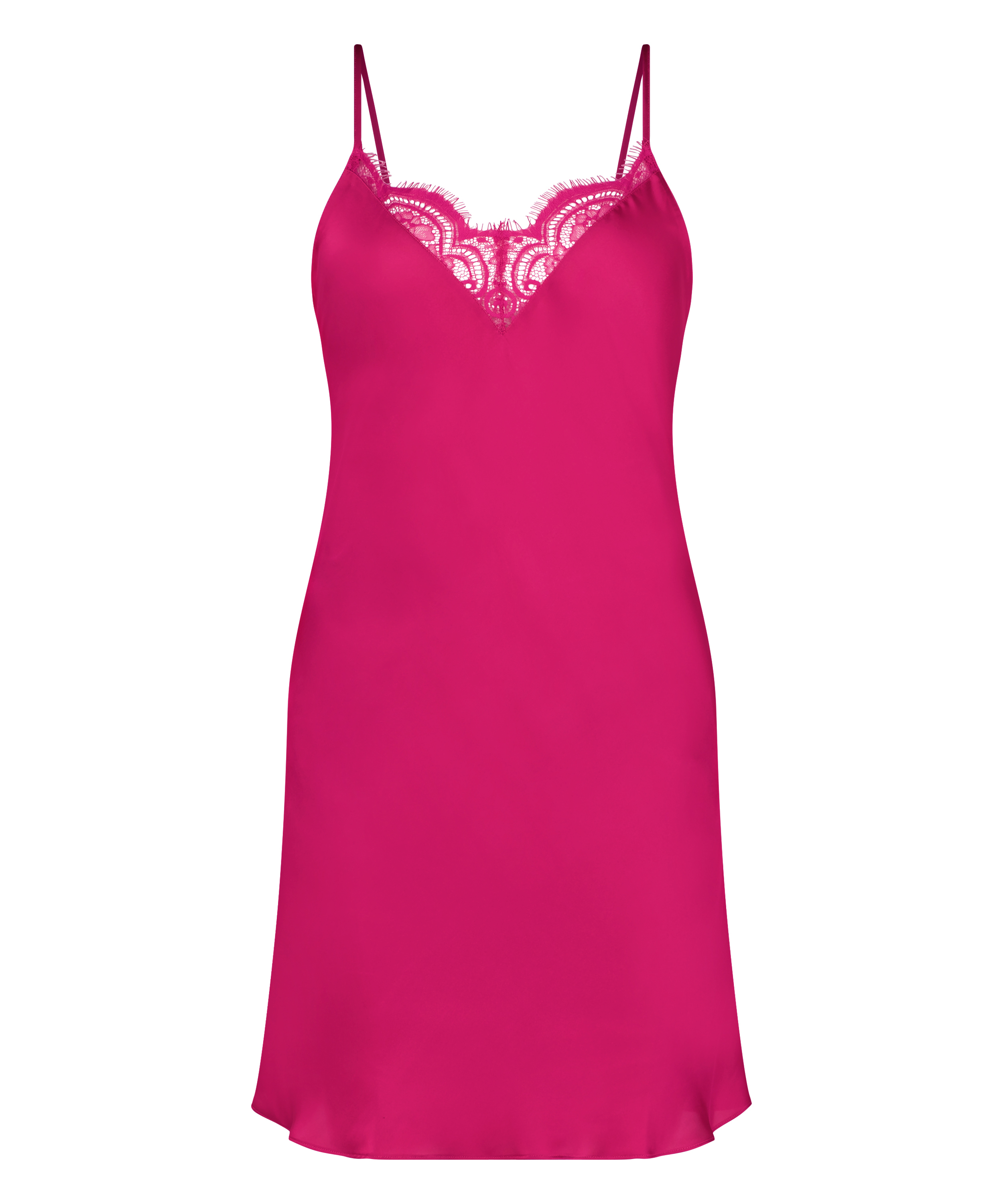 Nuisette satin, Rose, main