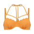 Haut de bikini Lurex Scallop, Orange