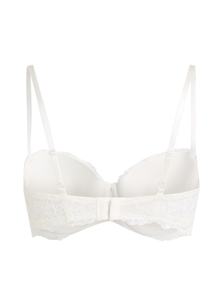 Soutien-gorge &agrave; armatures pr&eacute;form&eacute; Marine, Blanc