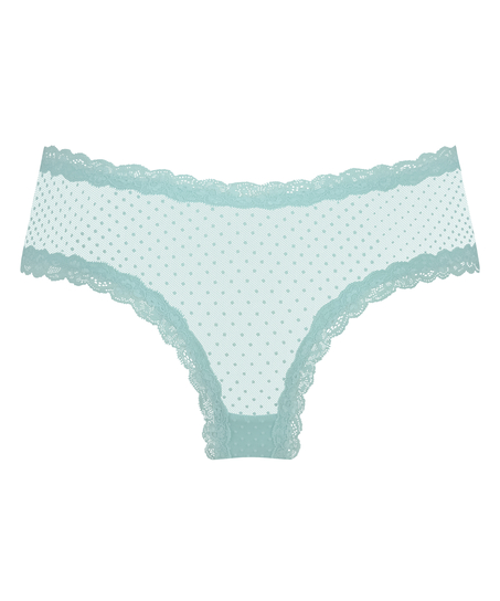 Slip br&eacute;silien V-shape mesh, Bleu