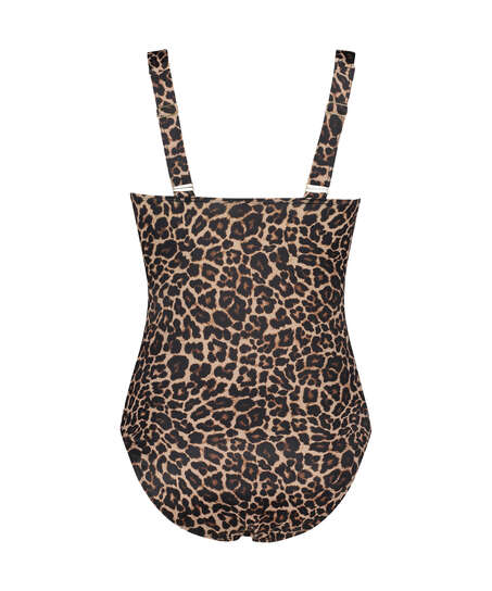 Maillot de bain Leopard, Beige