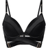 Soutien-gorge à armatures longline push-up préformé Colette, Noir