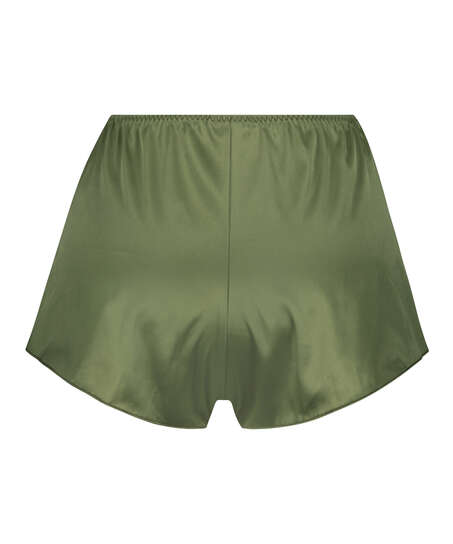 Shorts Satin Amelia Tap, Vert
