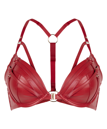 Soutien-gorge à armatures préformé push-up Faye, Rouge