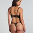 Soutien-gorge rembourré à armatures longline Vera, Noir