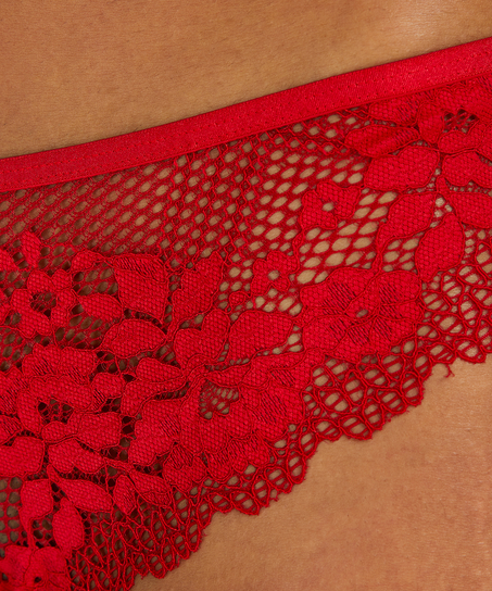 Slip brésilien Bruna, Rouge