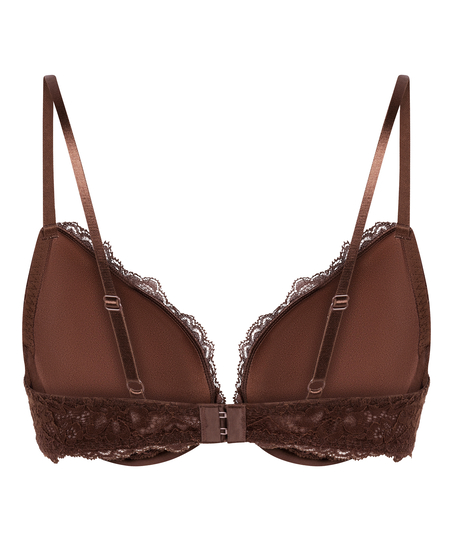 Soutien-gorge &agrave; armatures pr&eacute;form&eacute; push-up Marine, Marron