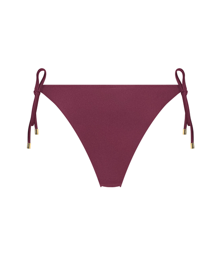 Slip de Bikini Échancrés Yucatan, Rouge