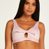 Haut de bikini croptop Seychelles, Rose