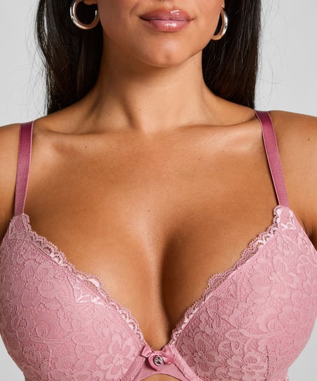 Soutien-gorge à armatures préformé push-up Marine, Rose