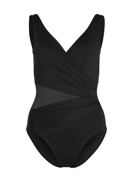 Maillot de bain Shaping Shell Mesh, Noir