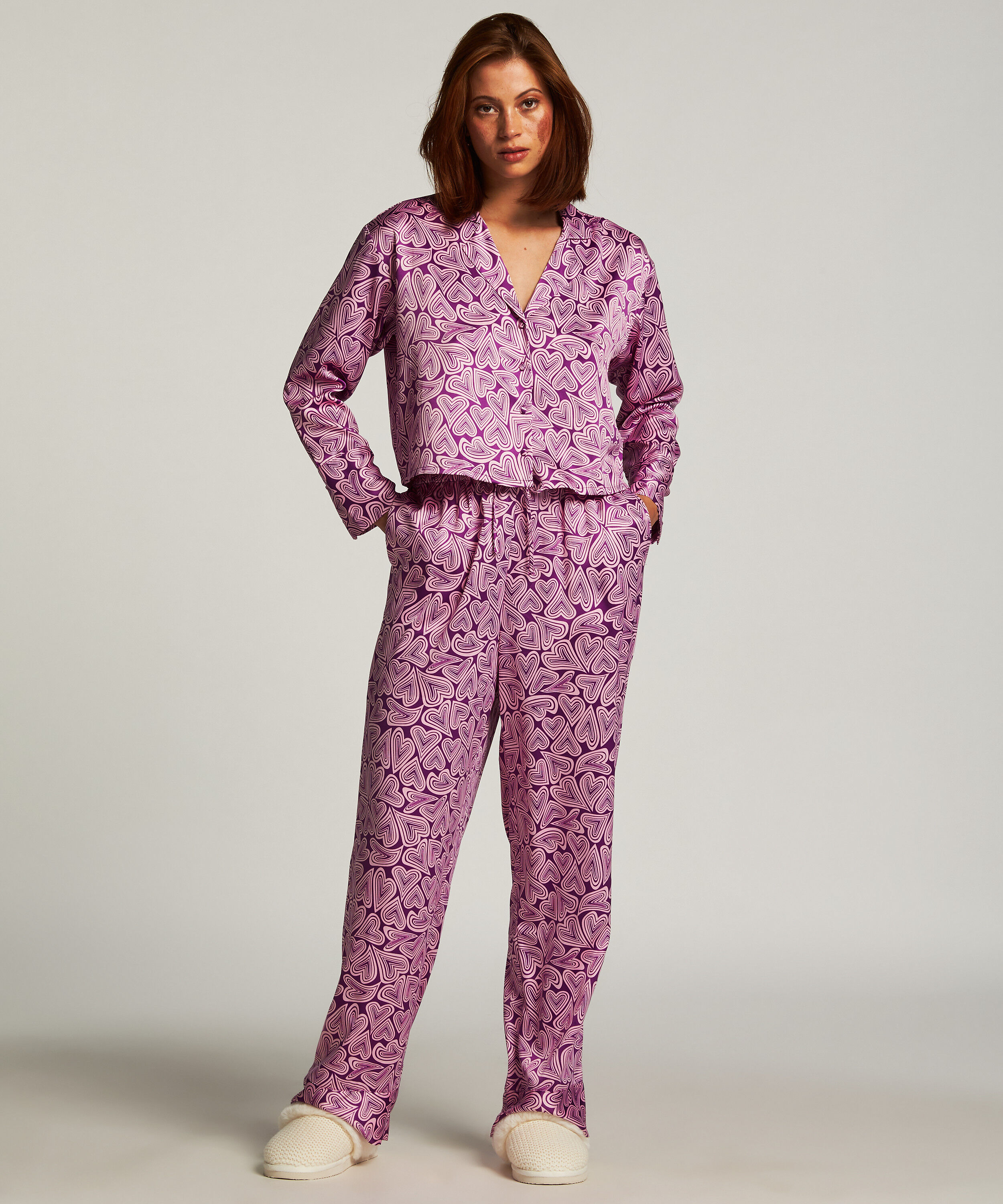 Pantalon Satin, Violet